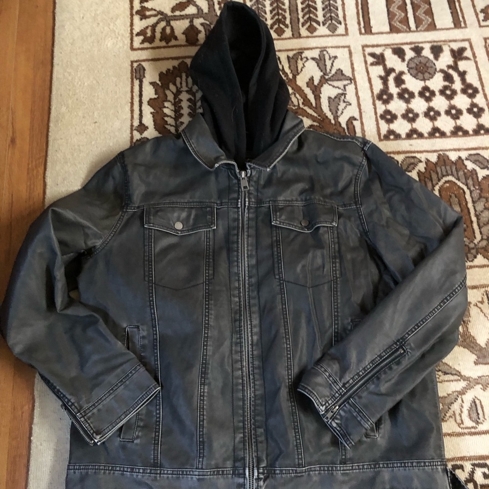 Men’s Pleather Lined Jacket